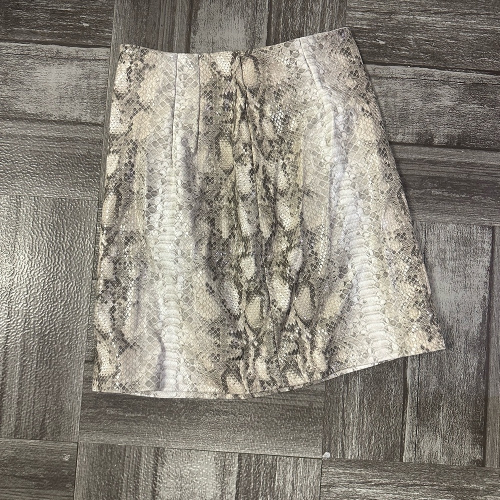 Snake Print Skirt